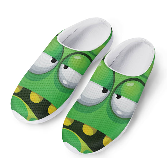 Halloween Frankenstein Face Print Mesh Casual Shoes