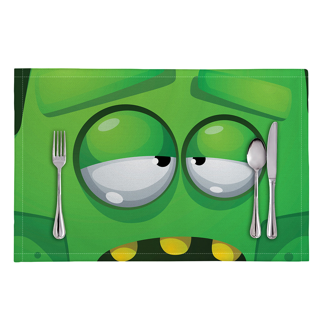 Halloween Frankenstein Face Print Placemat