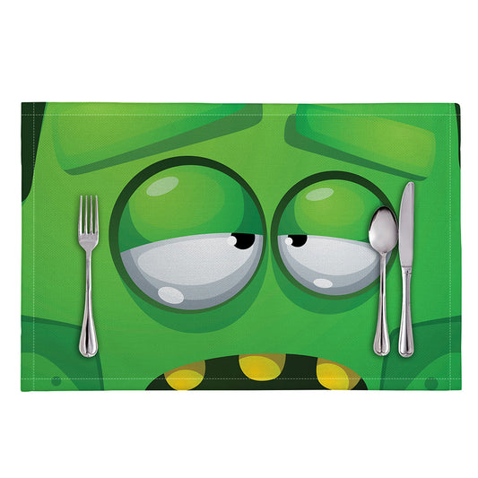 Halloween Frankenstein Face Print Placemat