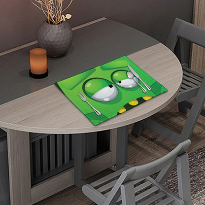 Halloween Frankenstein Face Print Placemat