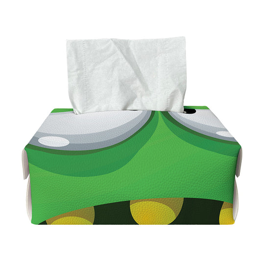 Halloween Frankenstein Face Print Rectangle Tissue Box Cover