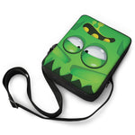 Halloween Frankenstein Face Print Rectangular Crossbody Bag