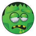 Halloween Frankenstein Face Print Round Floor Mat