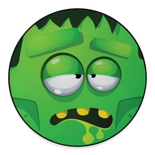 Halloween Frankenstein Face Print Round Floor Mat