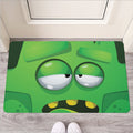 Halloween Frankenstein Face Print Rubber Doormat