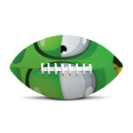 Halloween Frankenstein Face Print Rugby Ball