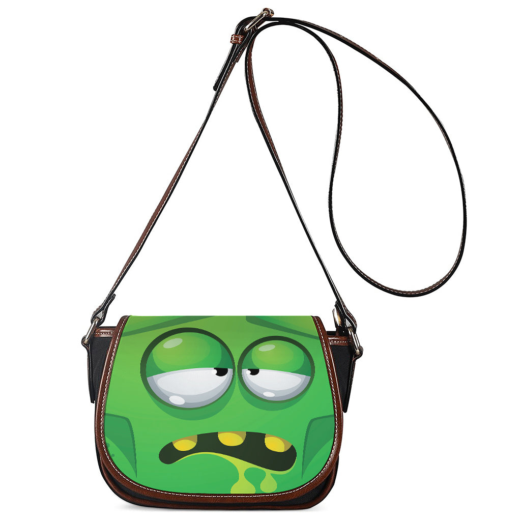 Halloween Frankenstein Face Print Saddle Bag