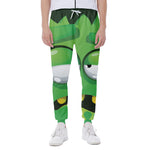 Halloween Frankenstein Face Print Scuba Joggers