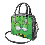 Halloween Frankenstein Face Print Shoulder Handbag