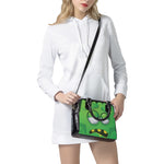 Halloween Frankenstein Face Print Shoulder Handbag