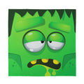 Halloween Frankenstein Face Print Silk Bandana