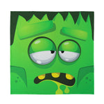 Halloween Frankenstein Face Print Silk Bandana