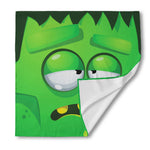 Halloween Frankenstein Face Print Silk Bandana