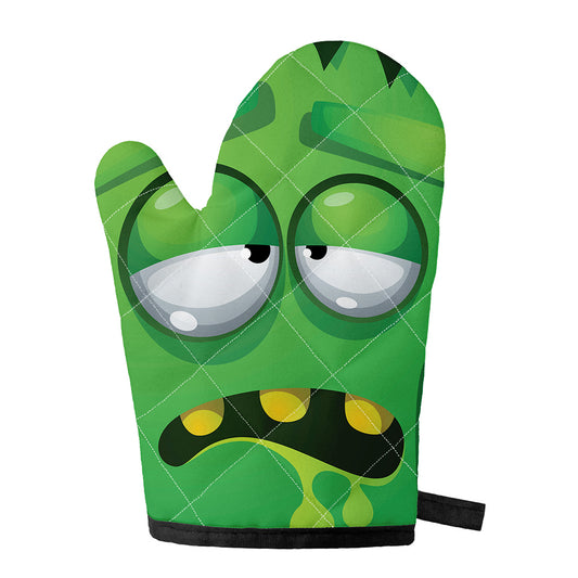 Halloween Frankenstein Face Print Single Oven Mitt