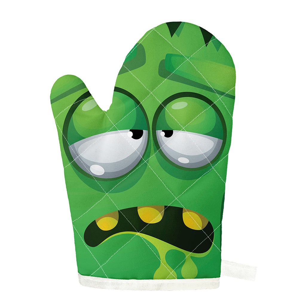 Halloween Frankenstein Face Print Single Oven Mitt
