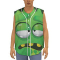 Halloween Frankenstein Face Print Sleeveless Baseball Jersey