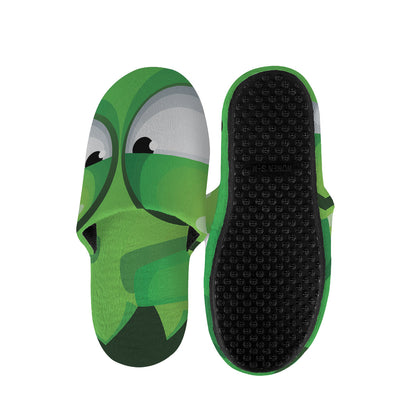Halloween Frankenstein Face Print Slippers