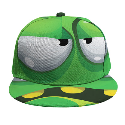 Halloween Frankenstein Face Print Snapback Cap