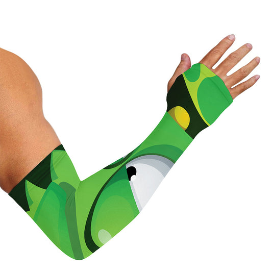 Halloween Frankenstein Face Print Sun Protection Arm Sleeves