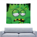 Halloween Frankenstein Face Print Tapestry