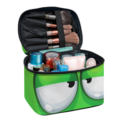 Halloween Frankenstein Face Print Travel Makeup Bag