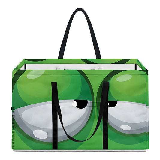Halloween Frankenstein Face Print Utility Tote Bag