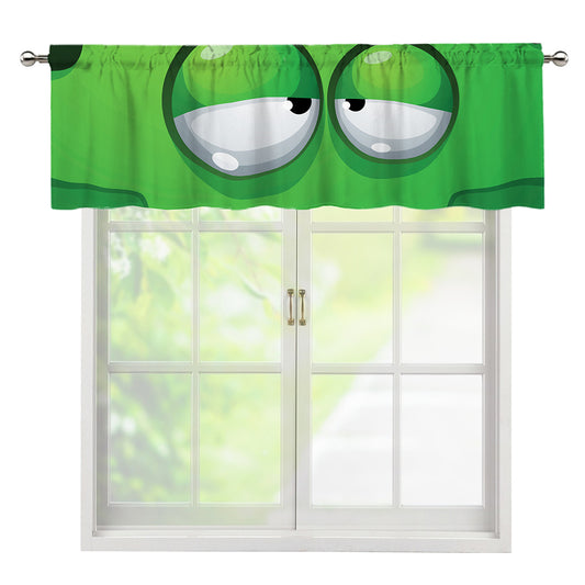 Halloween Frankenstein Face Print Window Valance