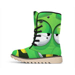Halloween Frankenstein Face Print Winter Boots