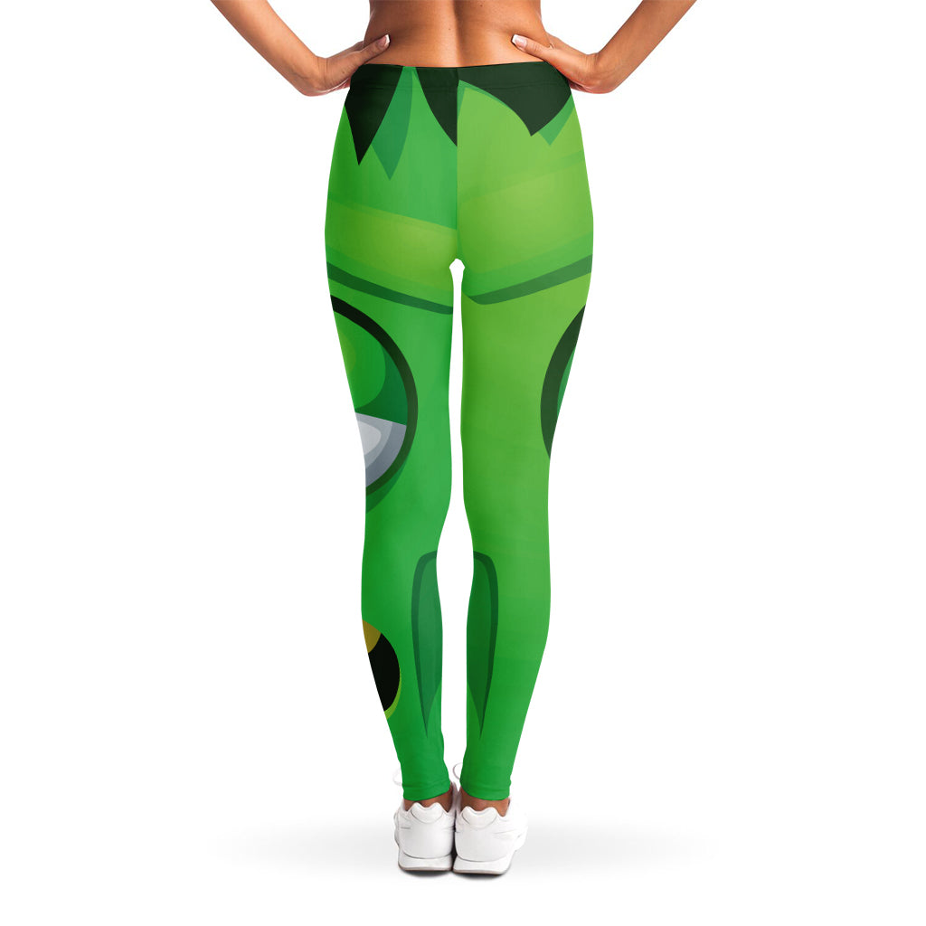 Halloween Frankenstein Face Print Women's Leggings
