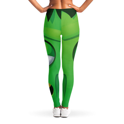 Halloween Frankenstein Face Print Women's Leggings