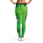 Halloween Frankenstein Face Print Women's Leggings