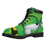 Halloween Frankenstein Face Print Work Boots