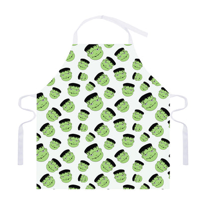 Halloween Frankenstein Pattern Print Adjustable Apron