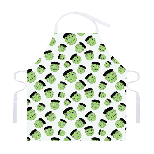 Halloween Frankenstein Pattern Print Adjustable Apron