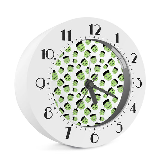 Halloween Frankenstein Pattern Print Alarm Clock