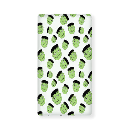 Halloween Frankenstein Pattern Print Baby Crib Sheet