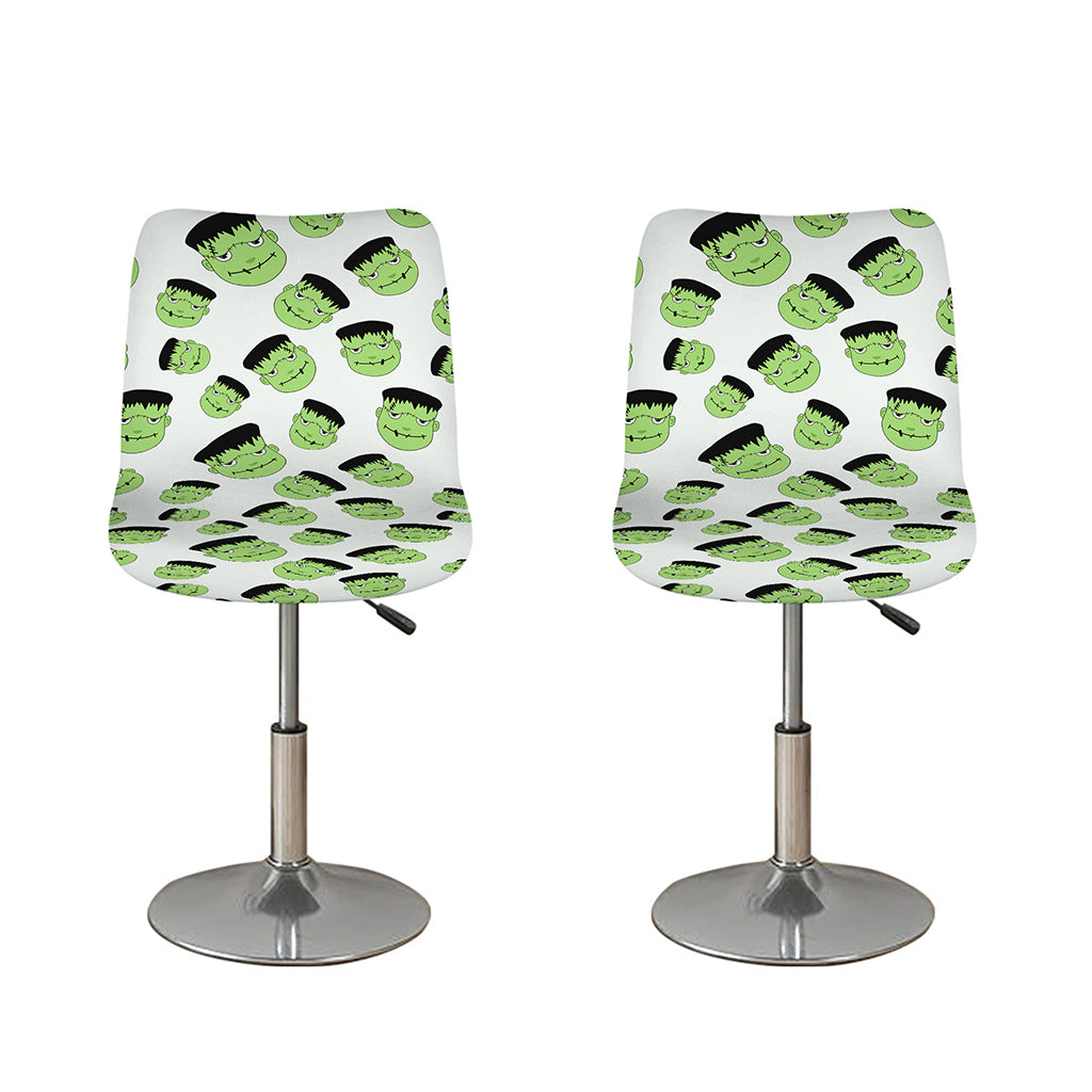 Halloween Frankenstein Pattern Print Bar Stool Covers