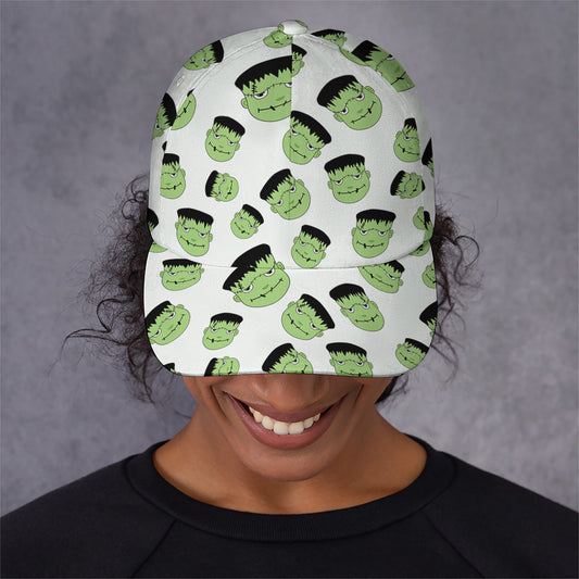 Halloween Frankenstein Pattern Print Baseball Cap