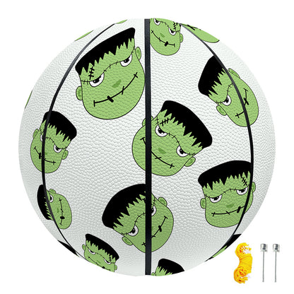 Halloween Frankenstein Pattern Print Basketball