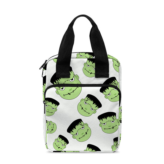 Halloween Frankenstein Pattern Print Bible Tote Bag