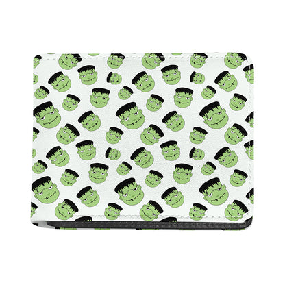 Halloween Frankenstein Pattern Print Bifold Wallet