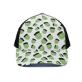 Halloween Frankenstein Pattern Print Black Mesh Trucker Hat