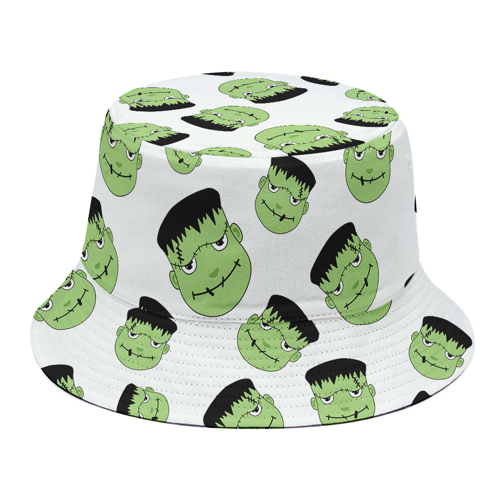 Halloween Frankenstein Pattern Print Bucket Hat