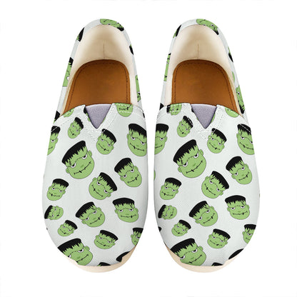 Halloween Frankenstein Pattern Print Casual Shoes