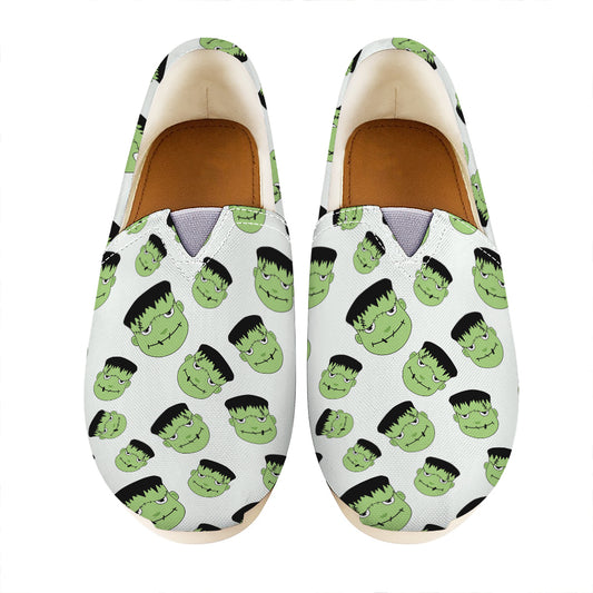 Halloween Frankenstein Pattern Print Casual Shoes