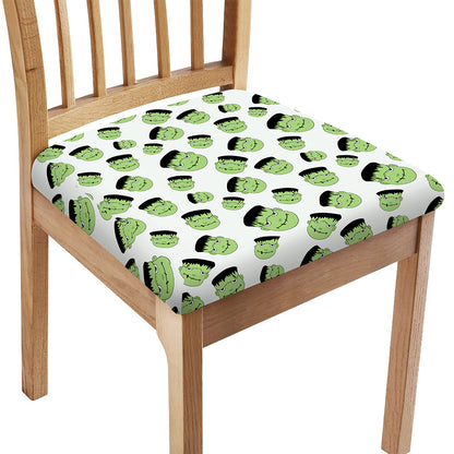 Halloween Frankenstein Pattern Print Chair Cushion Cover