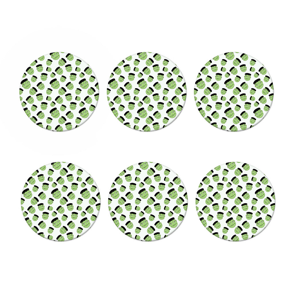 Halloween Frankenstein Pattern Print Coaster Set