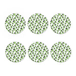 Halloween Frankenstein Pattern Print Coaster Set