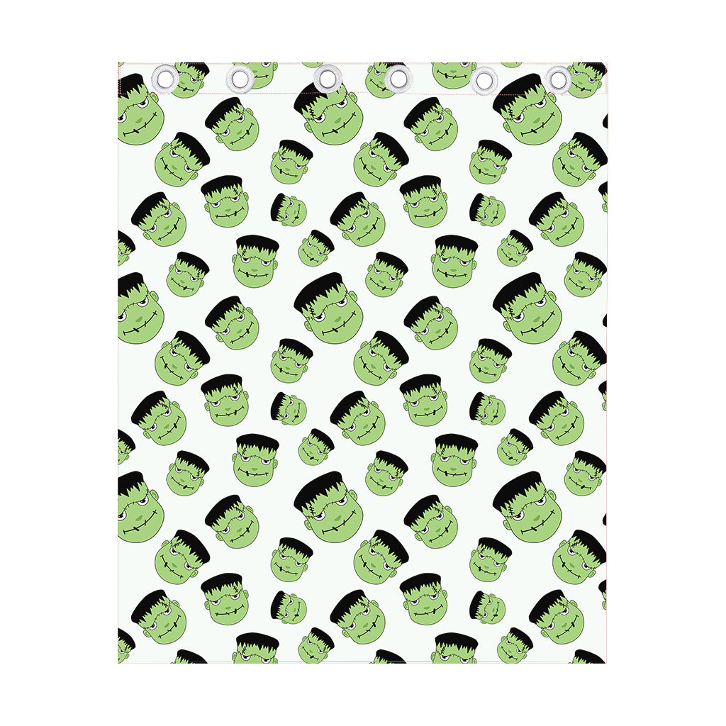 Halloween Frankenstein Pattern Print Curtain