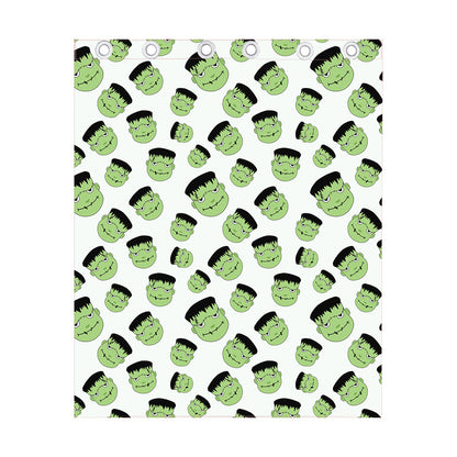 Halloween Frankenstein Pattern Print Curtain